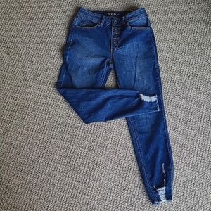Indigo Rein button-fly jeans - size 7